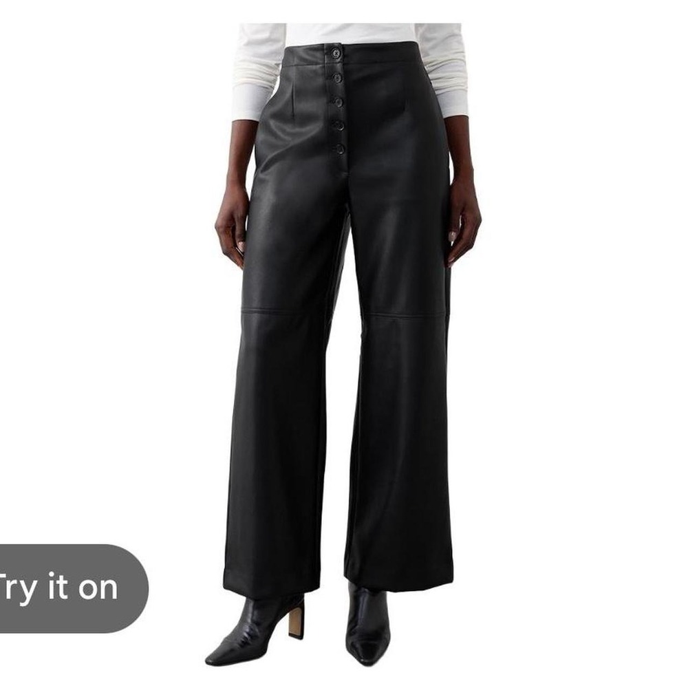 Banana republic flare leather pants
